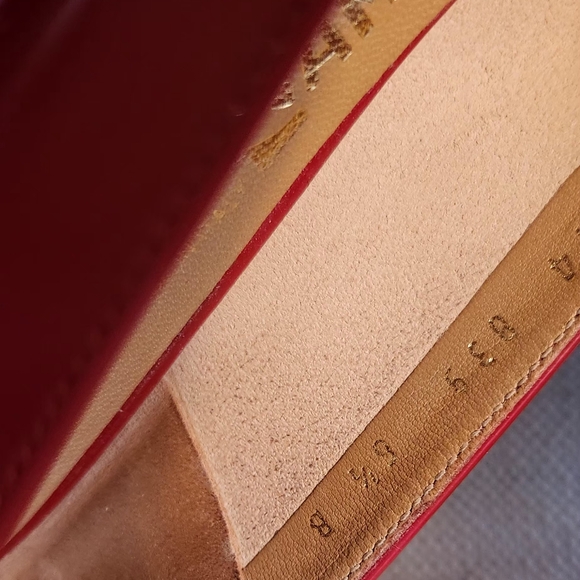 Salvatore Ferragamo Red Patent Leather Ballet Flats - Picture 6 of 11